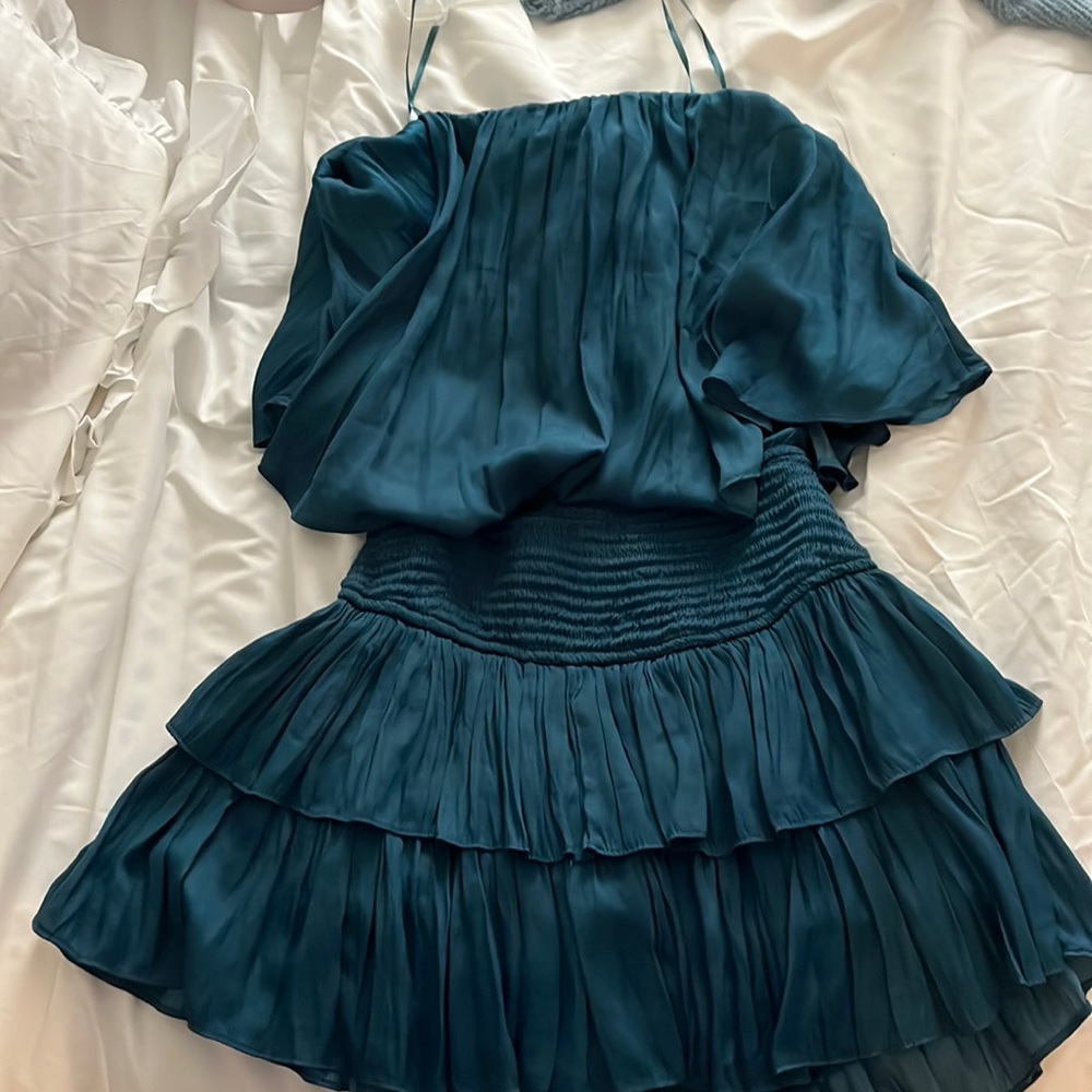 Monaco Emerald Strapless Romper